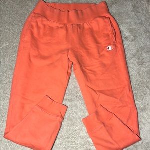 Coral Champion Reverse Weave Jogger Sweatpants